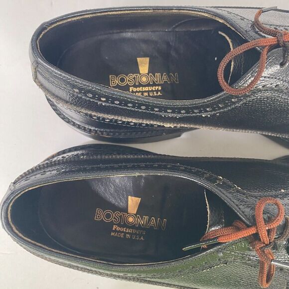 Bostonian Black Leather Oxfords main image 6